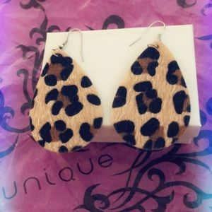 Leather Drop Earrings